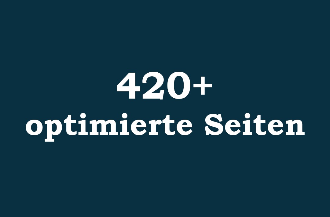 Über 420 Landingpages hat SEOSprung optimiert